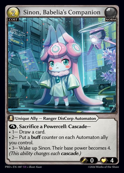 GATCG-PRD-EN-087 SR Sinon, Babelia’s Companion