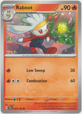 PTCG-SV07 027/142 C Raboot