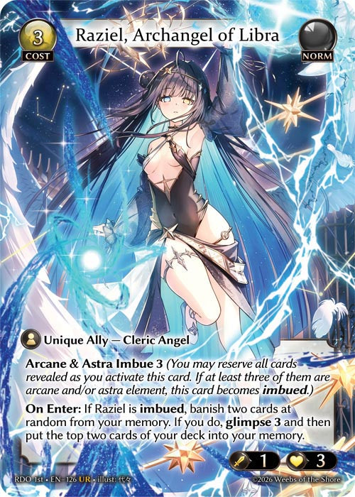 GATCG-RDO 1st-EN-126 UR Raziel, Archangel of Libra