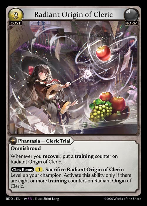 GATCG-RDO-EN-119 SR Radiant Origin of Cleric