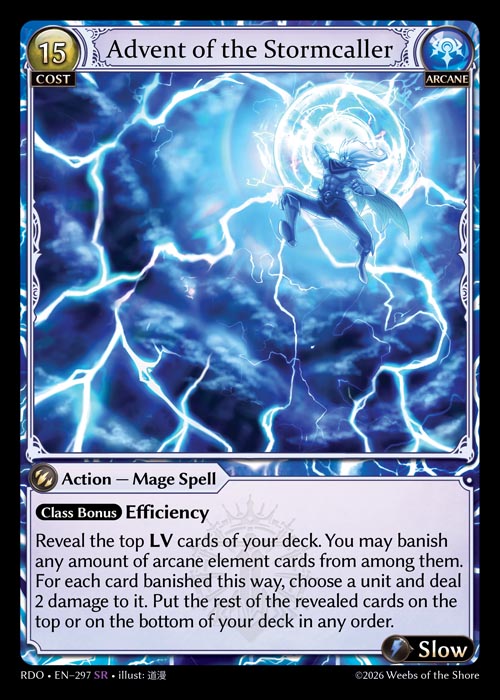 GATCG-RDO-EN-297 SR Advent of the Stormcaller