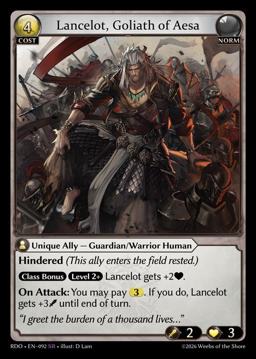 GATCG-RDO-EN-092 SR Lancelot, Goliath of Aesa