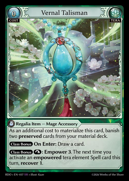 GATCG-RDO-EN-037 SR Vernal Talisman