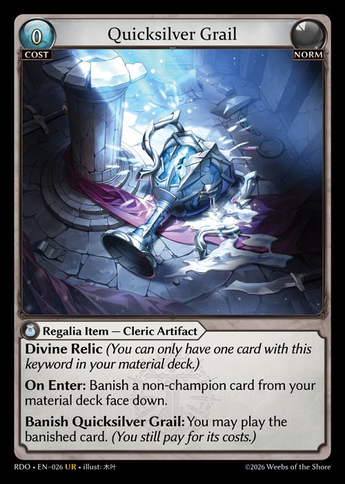GATCG-RDO-EN-026 UR Quicksilver Grail