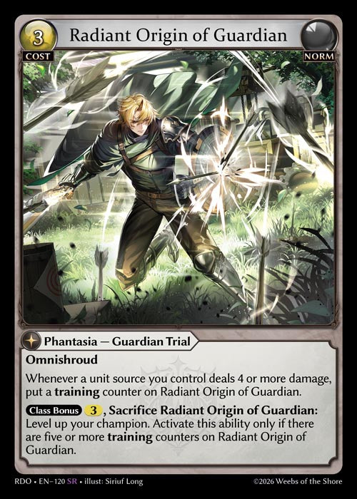 GATCG-RDO-EN-120 SR Radiant Origin of Guardian