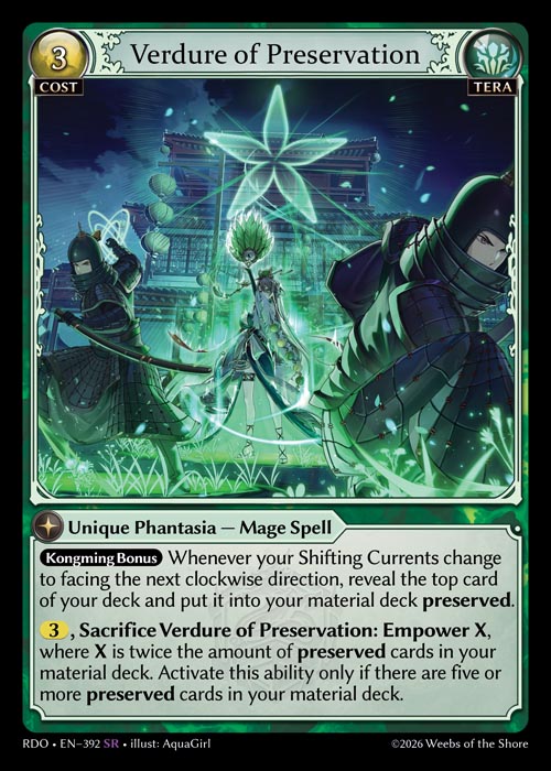 GATCG-RDO-EN-392 SR Verdure of Preservation