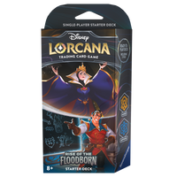 Disney Lorcana TCG - [Set 2] Rise of the Floodborn Amber & Sapphire (The Queen & Gaston) Starter Deck