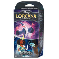 Disney Lorcana TCG - [Set 2] Rise of the Floodborn Amethyst & Steel (Merlin & Tiana) Starter Deck