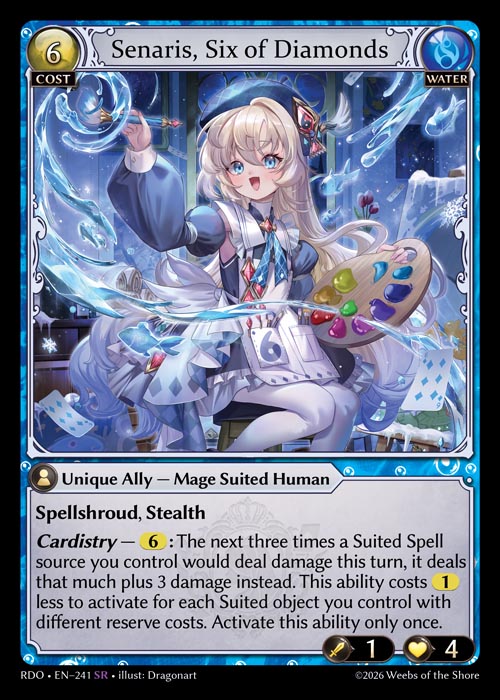 GATCG-RDO-EN-241 SR Senaris, Six of Diamonds