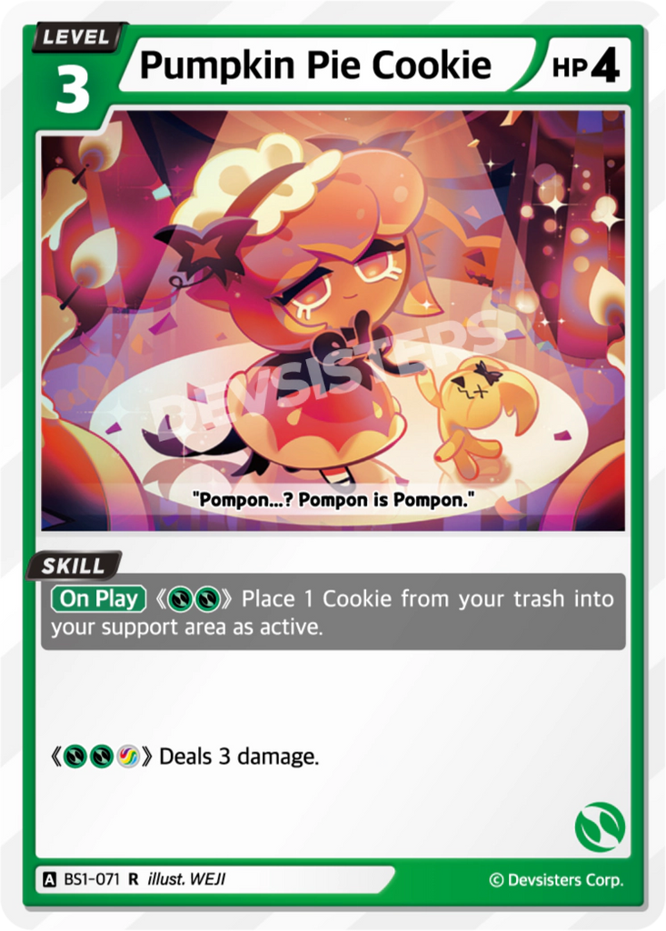 CRB-BS1-071 R Pumpkin Pie Cookie