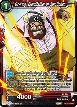 DBSCG-BT21-022 C Ox-King, Grandfather of Son Gohan