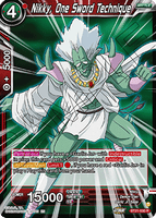 DBSCG-BT21-030 R Nikky, One Sword Technique