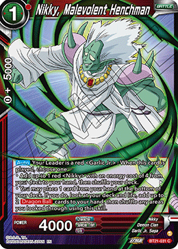 DBSCG-BT21-031 C Nikky, Malevolent Henchman