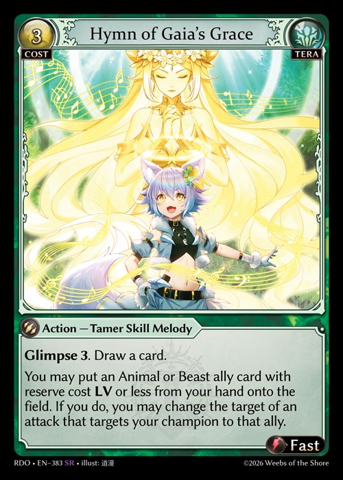 GATCG-RDO-EN-383 SR Hymn of Gaia’s Grace