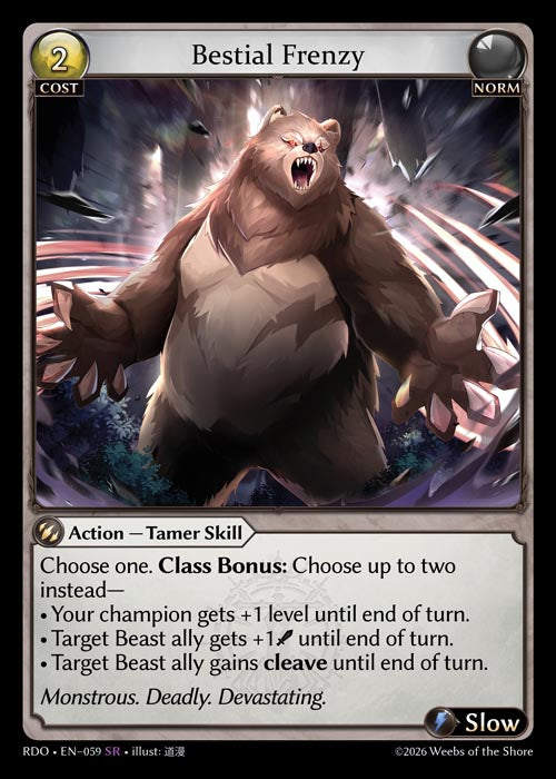 GATCG-RDO-EN-059 SR Bestial Frenzy