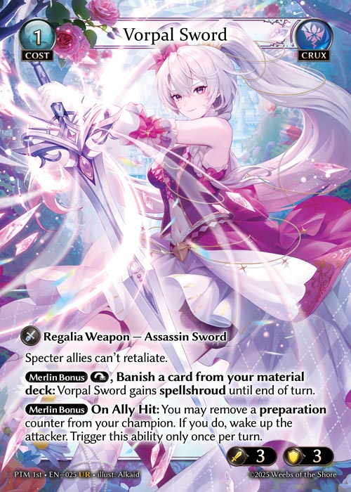 GATCG-PTM 1st-EN-025 UR Vorpal Sword