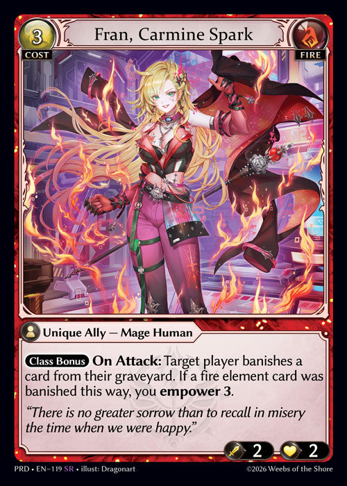 GATCG-PRD-EN-119 SR Fran, Carmine Spark