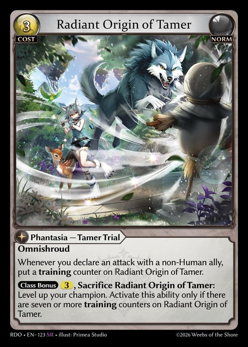 GATCG-RDO-EN-123 SR Radiant Origin of Tamer