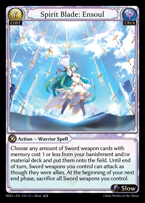 GATCG-RDO-EN-333 SR Spirit Blade: Ensoul
