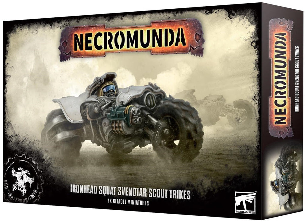 Warhammer Necromunda - Ironhead Squat Svenotar Scout Trikes