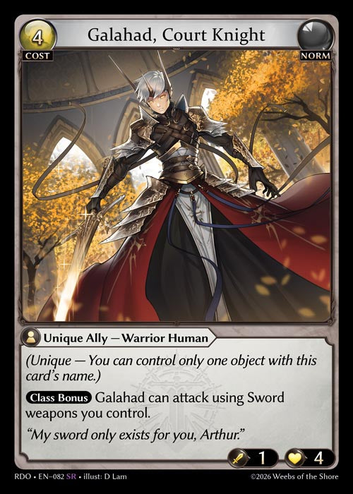 GATCG-RDO-EN-082 SR Galahad, Court Knight