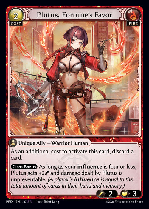 GATCG-PRD-EN-127 SR Plutus, Fortune’s Favor