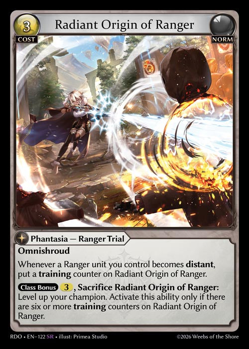 GATCG-RDO-EN-122 SR Radiant Origin of Ranger