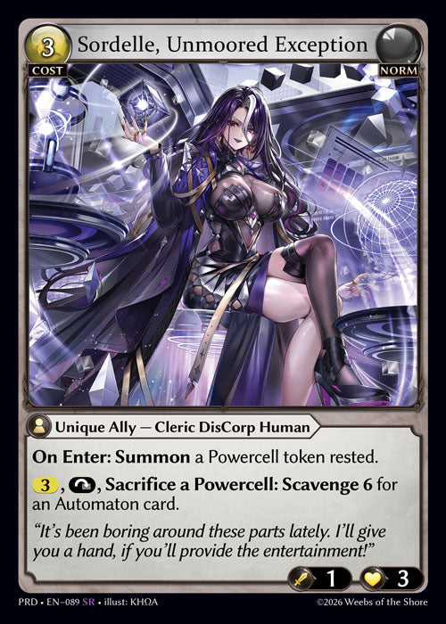 GATCG-PRD-EN-089 SR Sordelle, Unmoored Exception