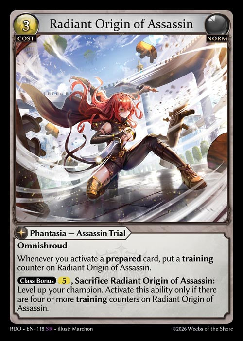 GATCG-RDO-EN-118 SR Radiant Origin of Assassin