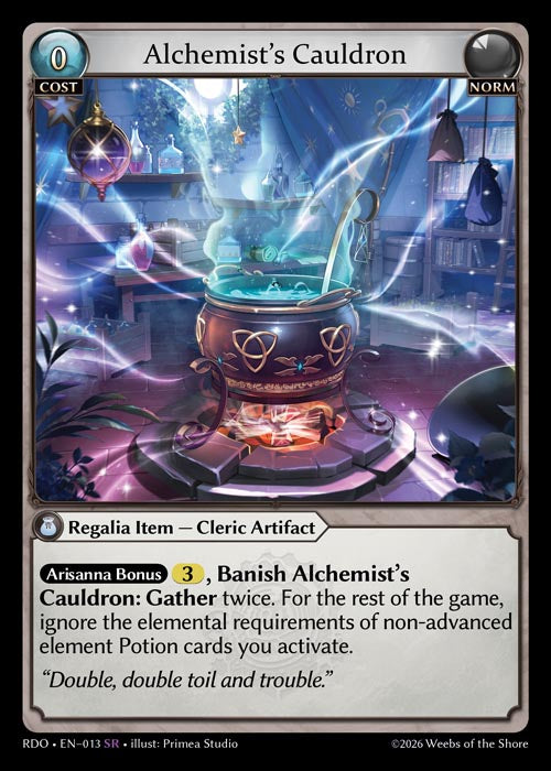 GATCG-RDO-EN-013 SR Alchemist’s Cauldron