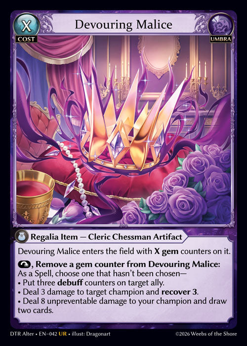 GATCG-DTR Alter-EN-042 UR Devouring Malice