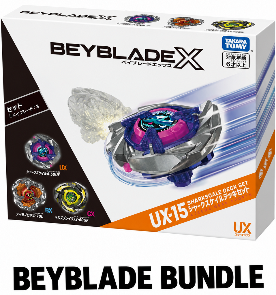 Beyblade X - [UX-15] SharkScale Deck Set Bundle