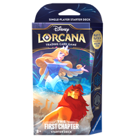 Disney Lorcana TCG - [Set 1] The First Chapter Sapphire & Steel (Cinderella & Mufasa) Starter Deck