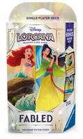 Disney Lorcana TCG - [Set 9] Fabled Amber & Sapphire (Arial & Mulan) Starter Deck