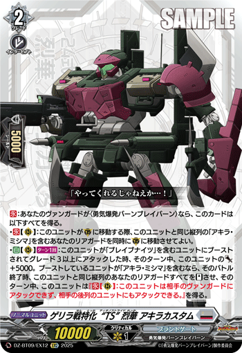 DZ-BT09/EX12 C ゲリラ戦特化“TS” 烈華 アキラカスタム