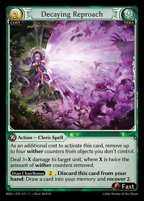 GATCG-RDO-EN-375 SR Decaying Reproach