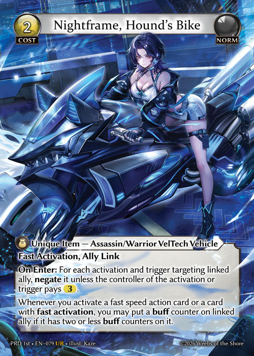 GATCG-PRD 1st-EN-079 UR Nightframe, Hound’s Bike