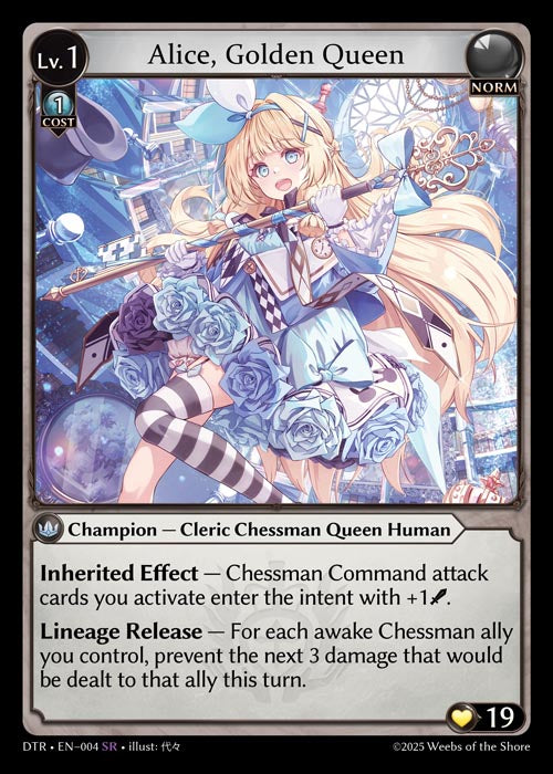 GATCG-DTR-EN-004 SR Alice, Golden Queen
