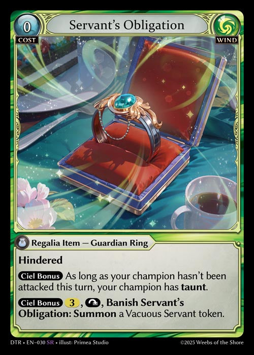 GATCG-DTR-EN-030 SR Servant’s Obligation