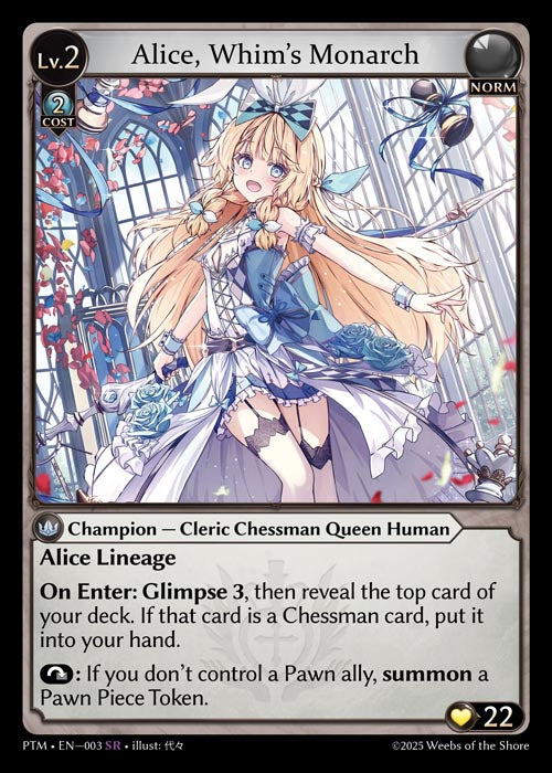 GATCG-PTM-EN-003 SR Alice, Whim’s Monarch