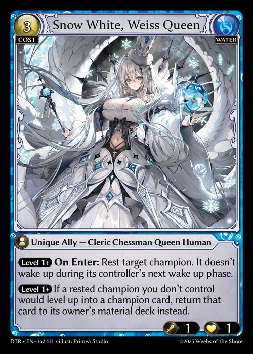 GATCG-DTR-EN-162 SR Snow White, Weiss Queen
