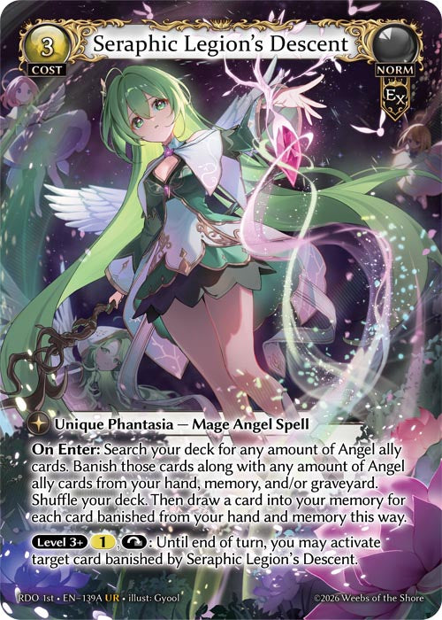 GATCG-RDO 1st-EN-139A UR Seraphic Legion’s Descent