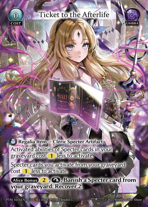 GATCG-PTM 1st-EN-027 UR Ticket to the Afterlife