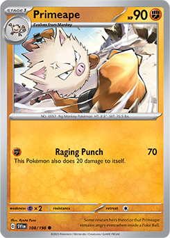 PTCG-SV01 108/198 C Primeape