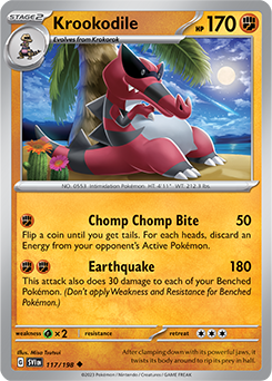 PTCG-SV01 117/198 U Krookodile