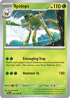 PTCG-SV02 018/193 U Spidops