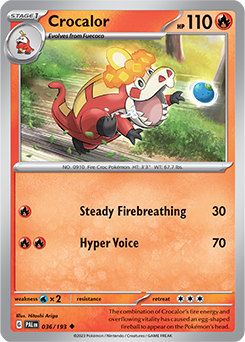 PTCG-SV02 036/193 U Crocalor