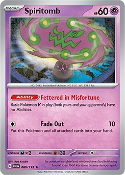 PTCG-SV02 089/193 R Spiritomb