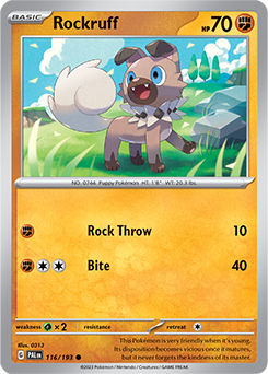 PTCG-SV02 116/193 C Rockruff