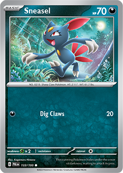 PTCG-SV02 133/193 C Sneasel